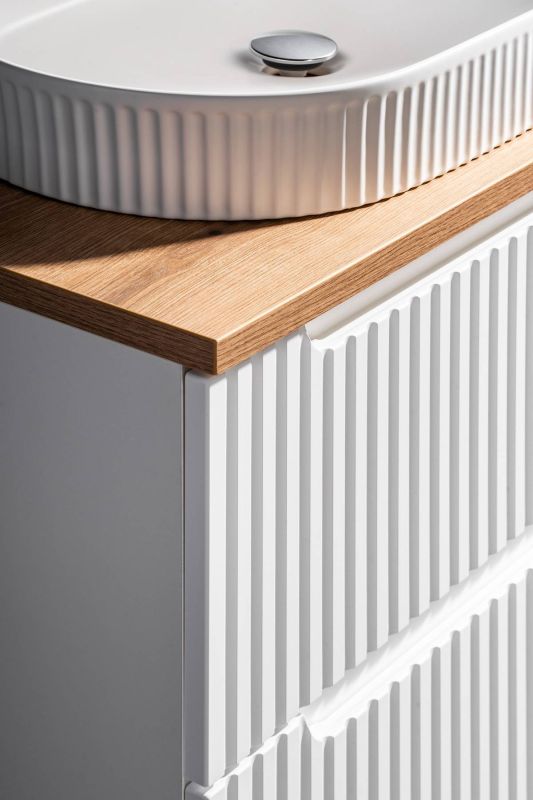 Skrinka pod umývadlo, 80cm, biela, NOVA WHITE 82-80-2S