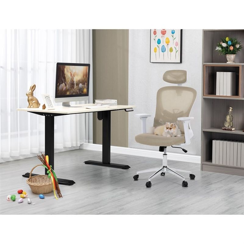 Kancelárska stolička, béžová, sieťovina, 120 kg, KA-K2031 BGE