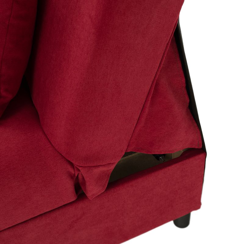 Rozkladacia pohovka, červená látka, ALADA