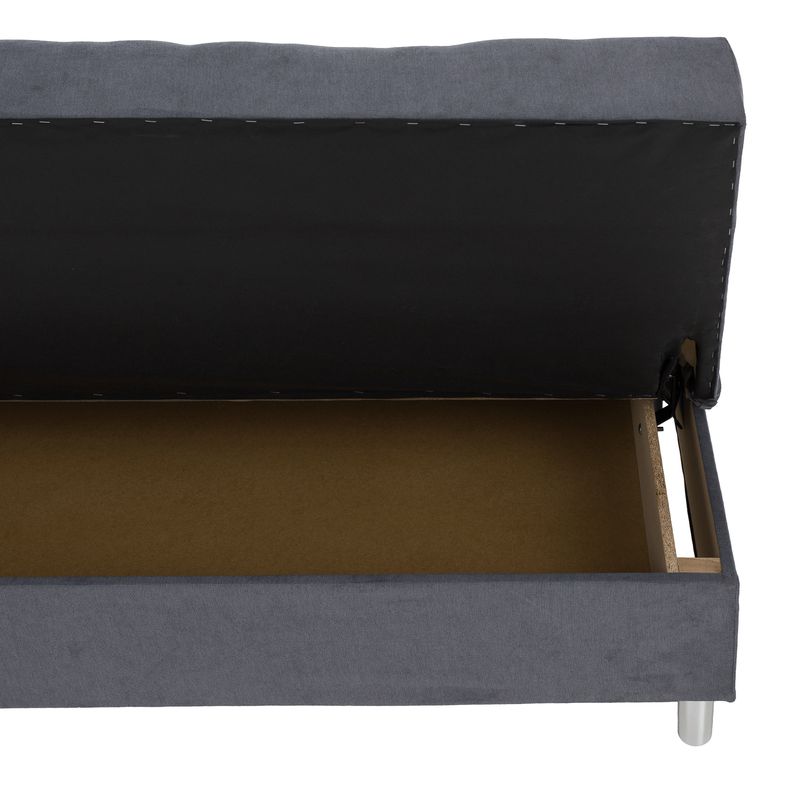 Rozkladacia pohovka, látka sivá, ALADA