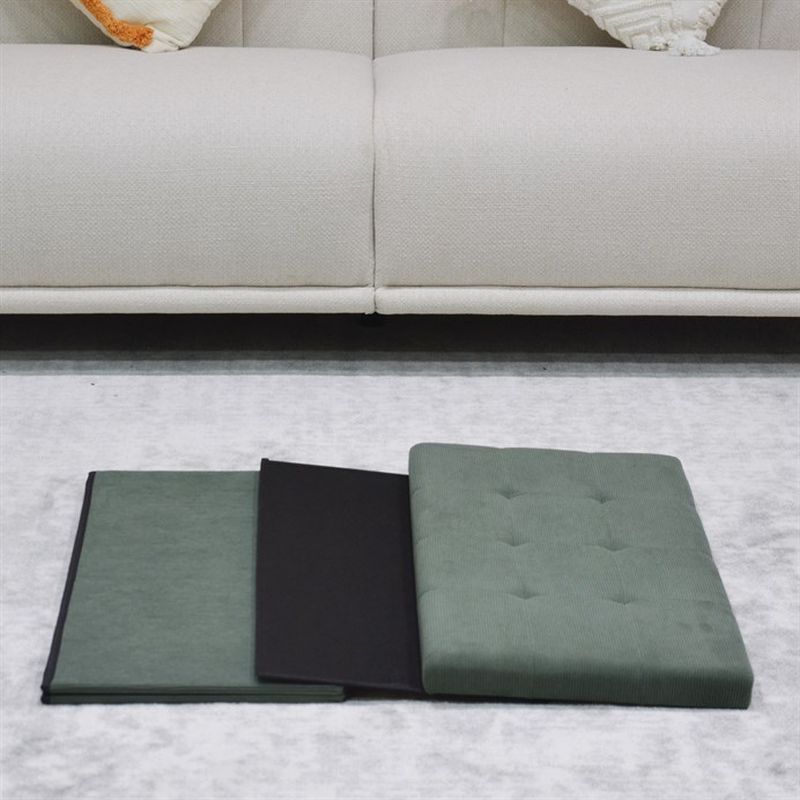 Taburet, 77cm, úložný priestor, látka zelená, TAB-472 GRN6