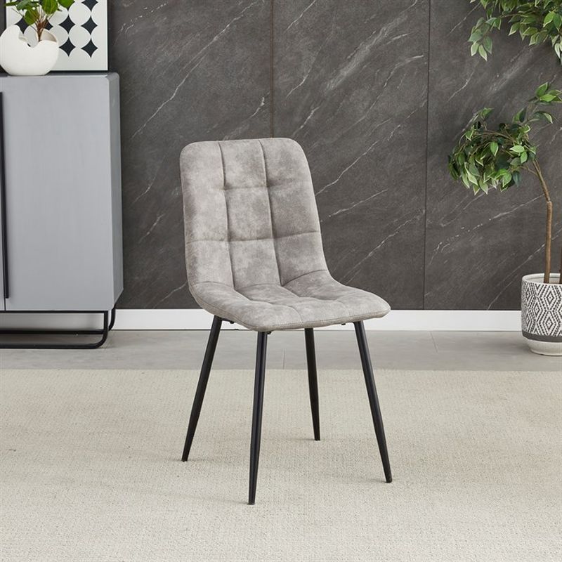 Stolička, sivá, látka vintage, CT-281 GREY3