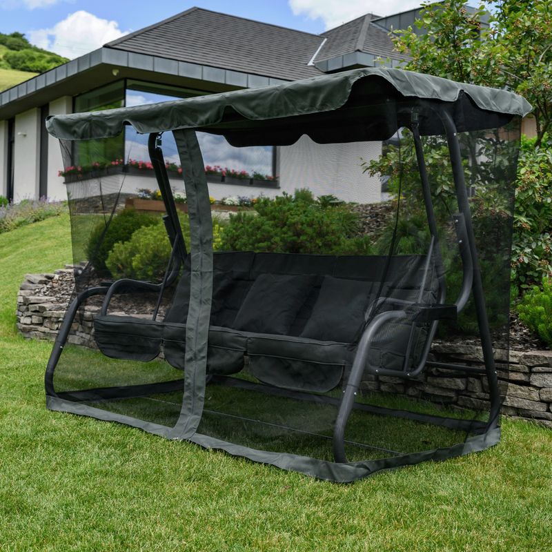 Záhradná hojdačka, tmavosivá, MIJA