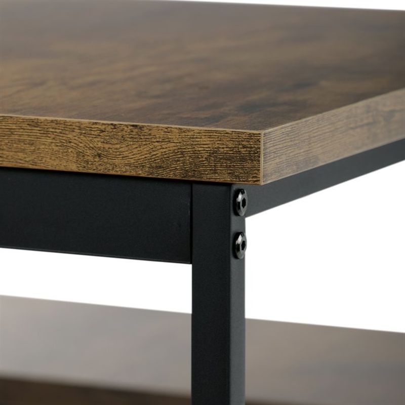 Jedálenský set, 110x60cm, MDF staré drevo, AUT-G1175 OLW