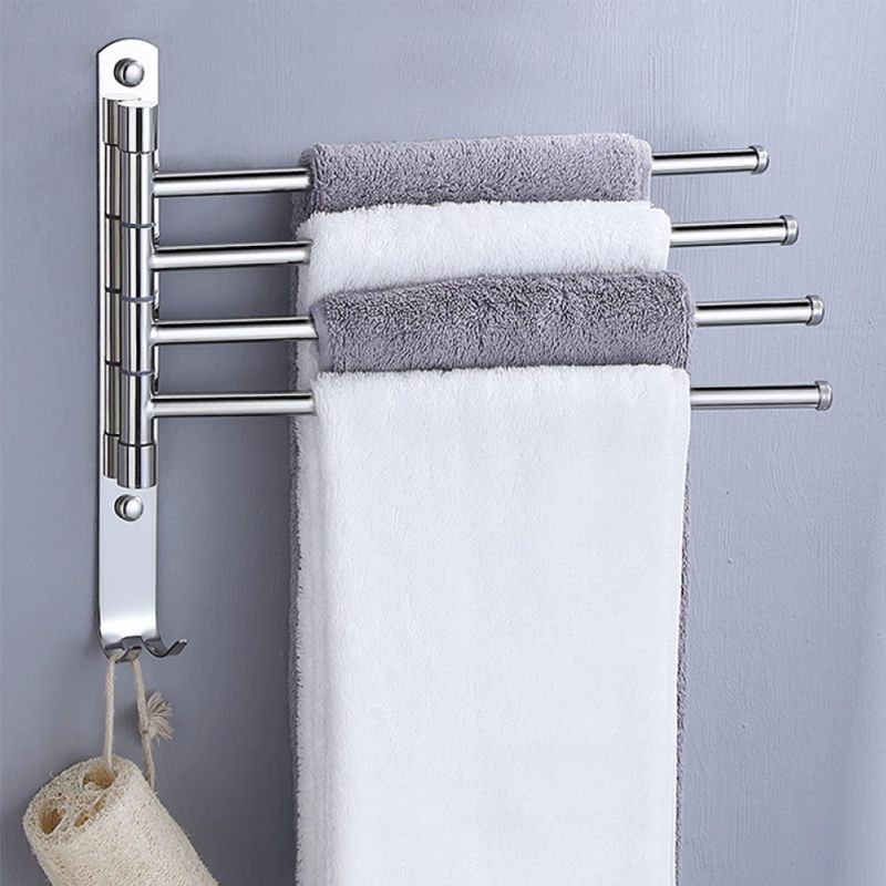 Držiak na uteráky, 36cm, strieborný, HOLDER