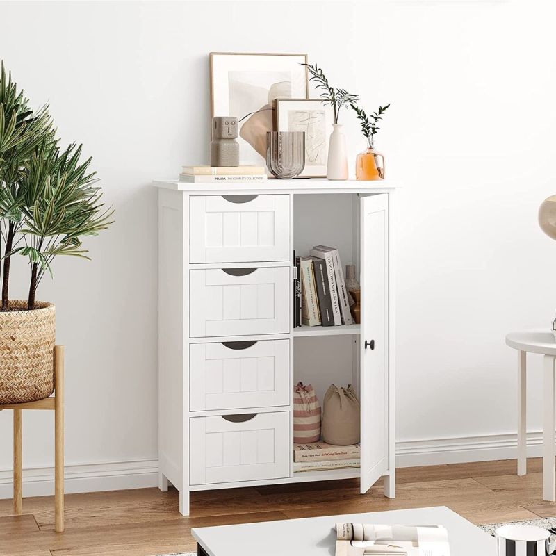 Skrinka, regál, 50cm, kombinovaná, biela, STORMI