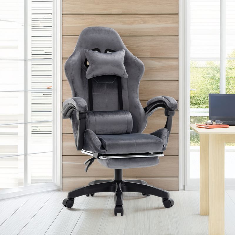 Kancelárske, herné kreslo, sivá látka, LOPES