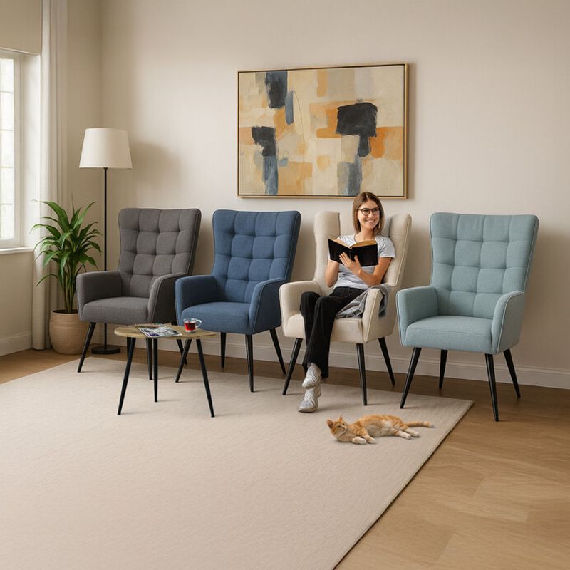 Relaxačné kreslo, sivá látka, AK-315 GREY2