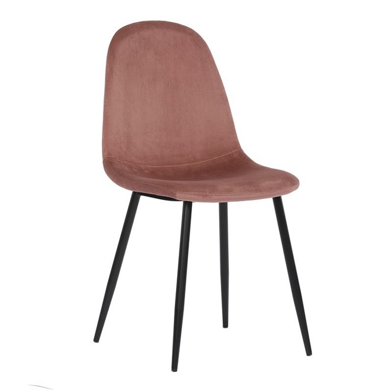 Jedálenská stolička, ružová, zamatová látka, CT-971 PINK4