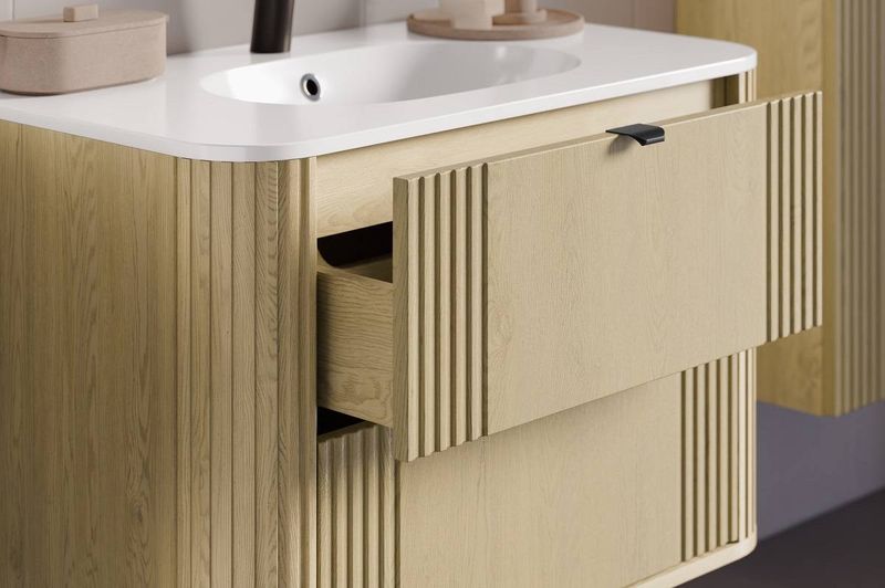 Skrinka pod umývadlo, 80cm, dub cremona, OVALIA CREMONA 82-80-46-2S