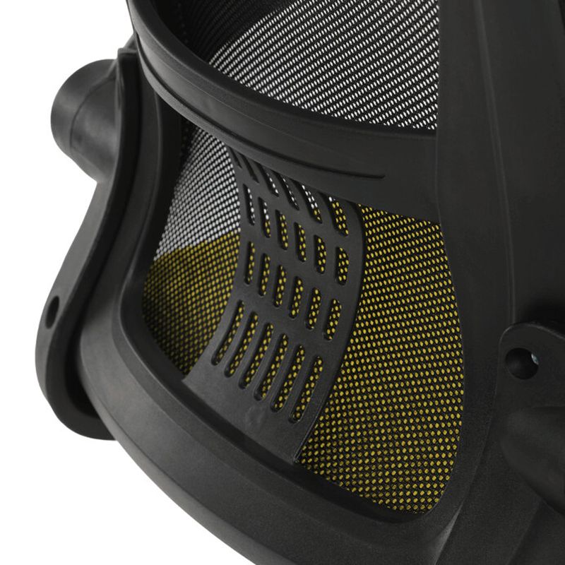 Detská stolička, žltá, sieťovina, 90 kg, KA-K2006 YEL