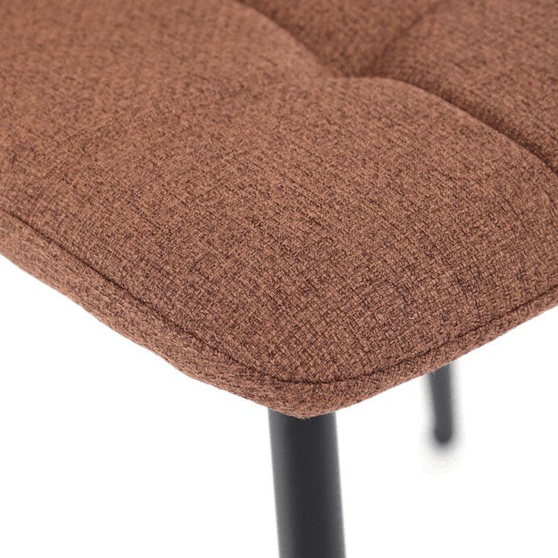 Jedálenská stolička, hnedá, látka, DCL-V2017 BR2