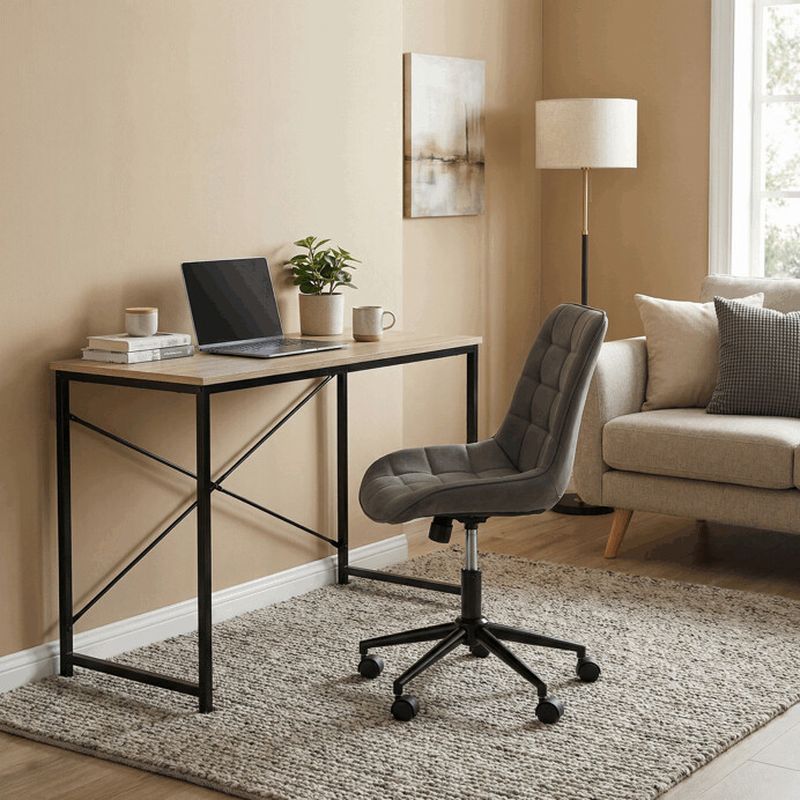 Pracovný stôl, 100x40cm, MDF, divoký dub, GD-504 OAK