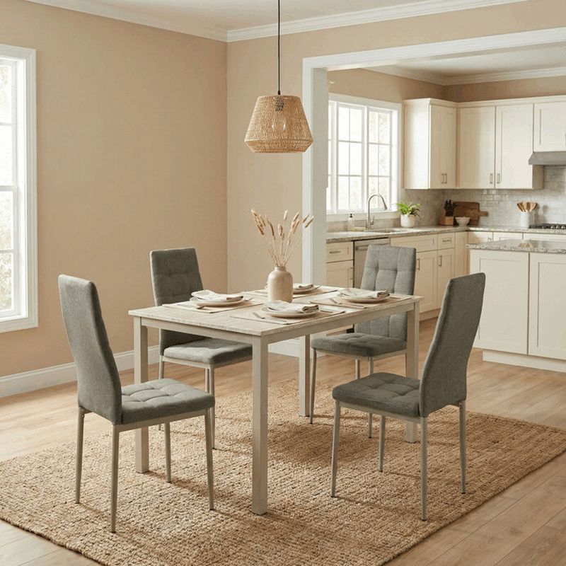 Jedálenský stôl 110x70x75cm, MDF, travertín, GDT-202 TRV