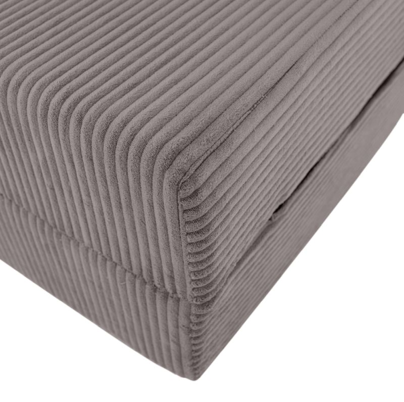 Skladací matrac, kreslo, 2v1, sivá látka, MALEN