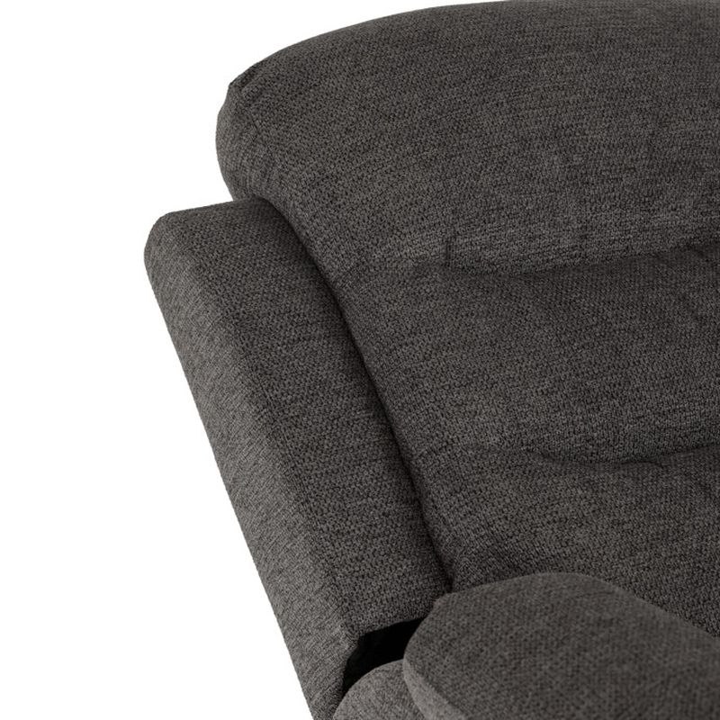 Polohovacie kreslo, manuálne, sivé, látka, TV-4086 GREY2