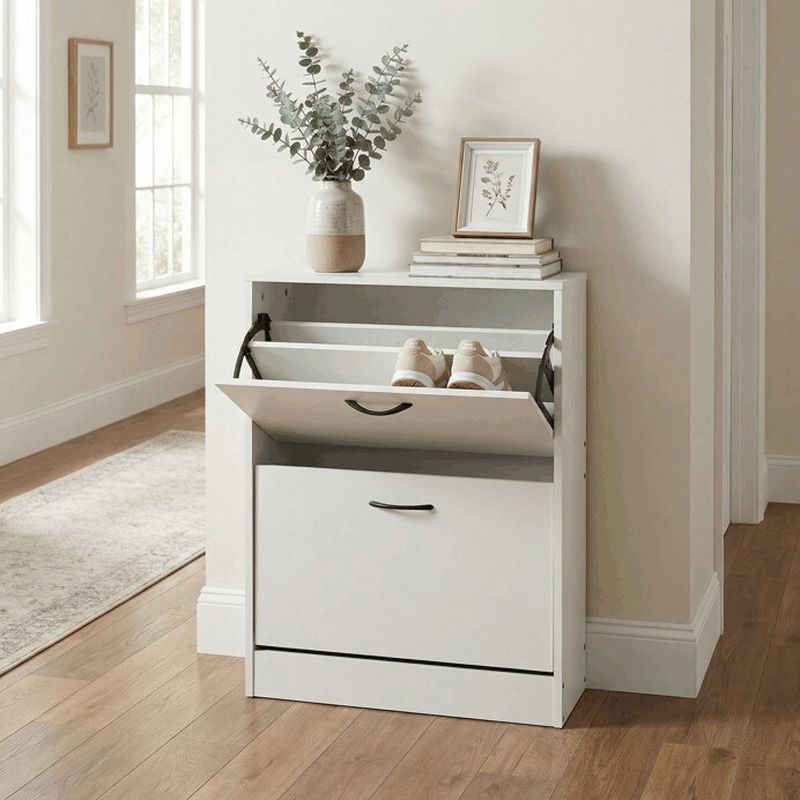 Botník, 60cm, MDF, biely, ABO-G1014 WT