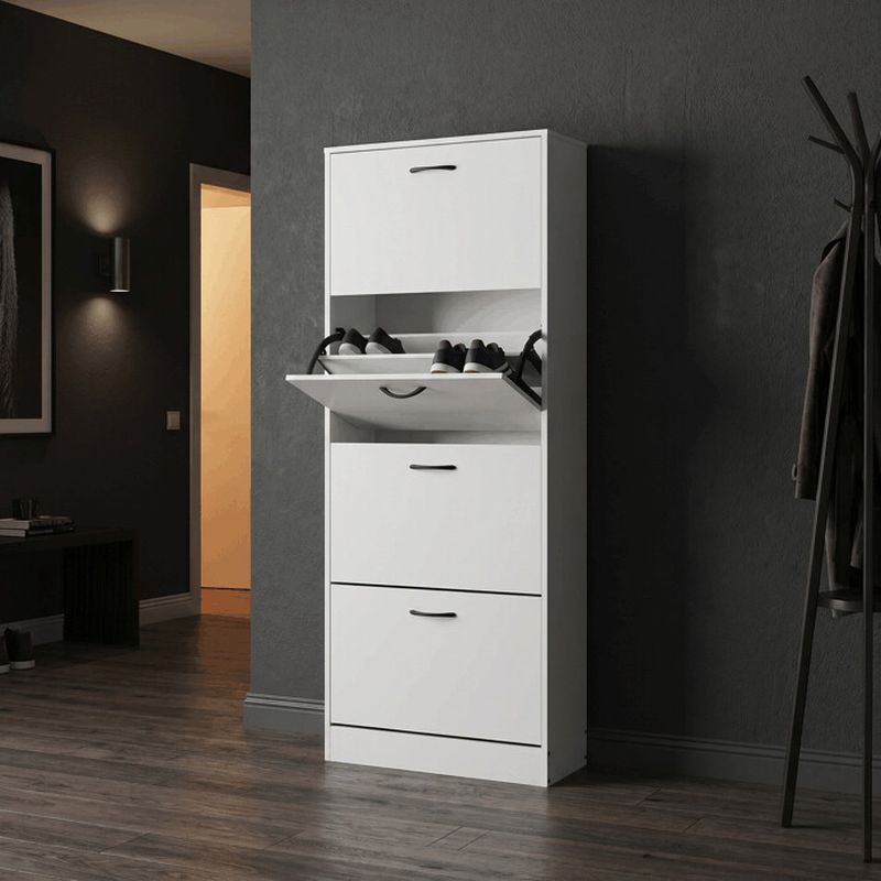 Botník, 60cm, MDF, biely, ABO-G1018 WT