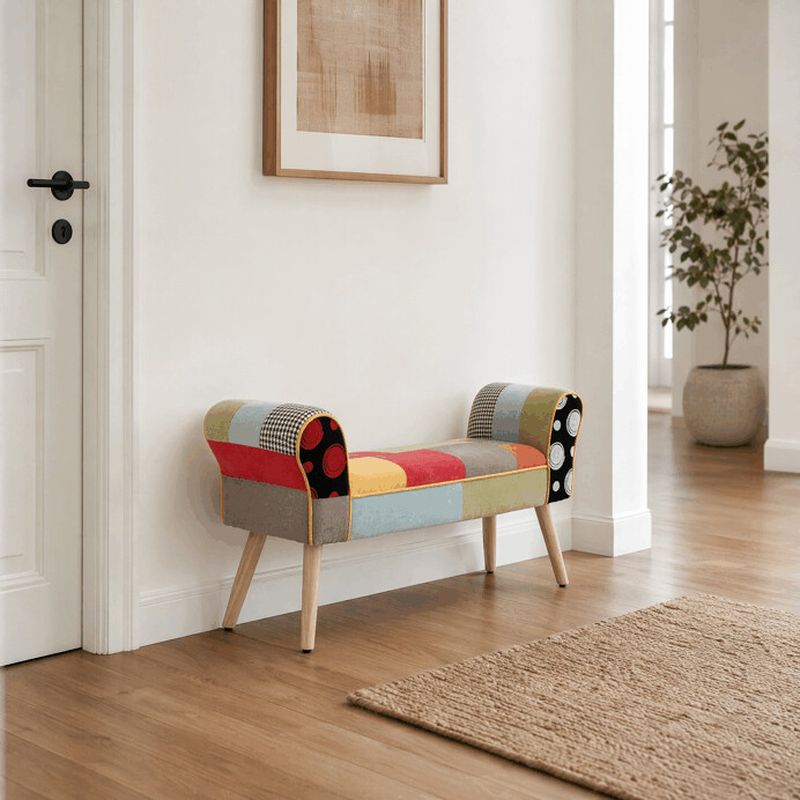 Taburet, 103cm, viacfarebná látka, AK-131 PW2