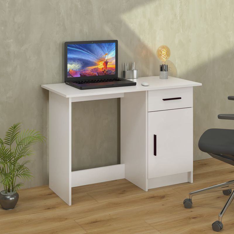 Univerzálny PC stôl, 108x50cm, kašmír, SIRISS NEW