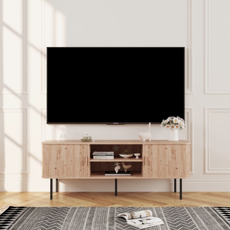 TV stolík, 140cm, dub, ARIANE