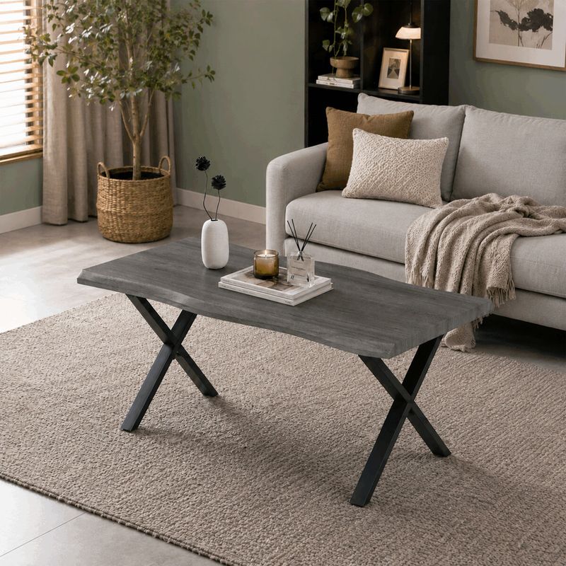 Konferenčný stolík 60x120cm, MDF, sivý, CT-F4312 GREY