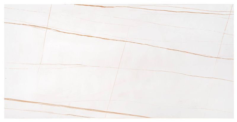 Konferenčný stolík, 120x60cm, zlatý, biely mramor, UNIVERSE 3