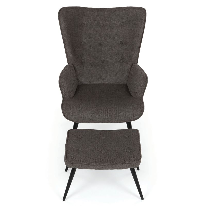 Relaxačné kreslo, sivá čalúnicka látka, AK-303B GREY2