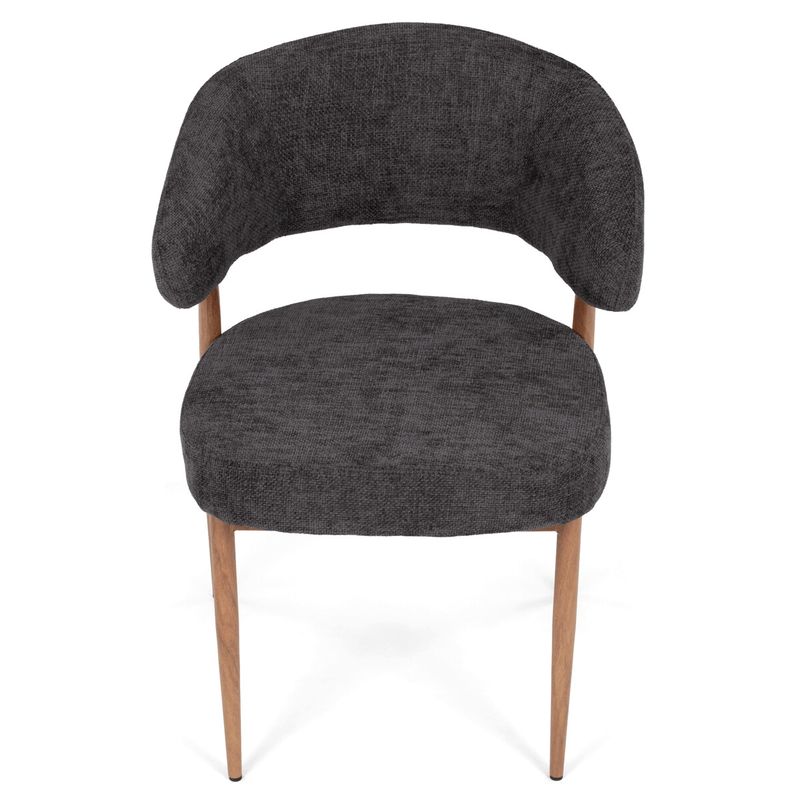Jedálenská stolička, sivá látka, taštičkové pružiny, CT-L5031 GREY2