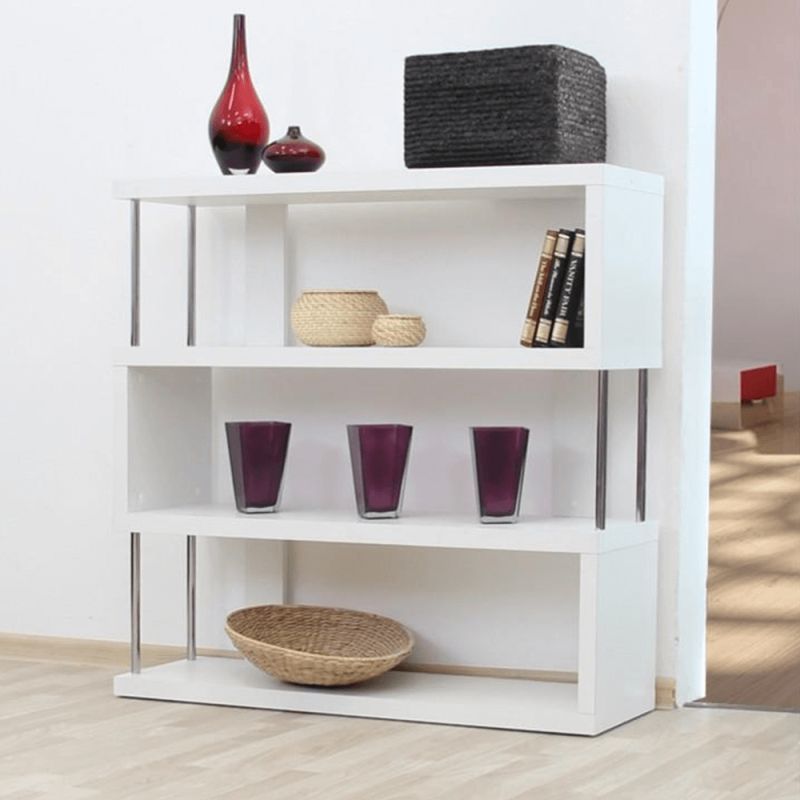 Regál, 110cm, biely, BENITO
