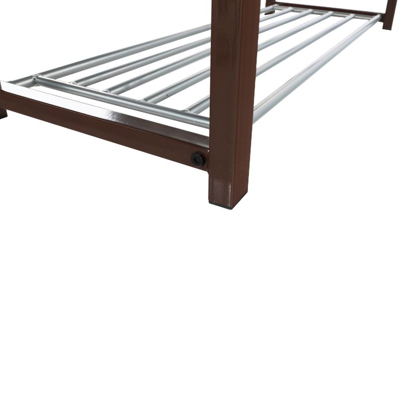 Lavica s botníkom, 81cm, tmavohnedá, LANGELLA