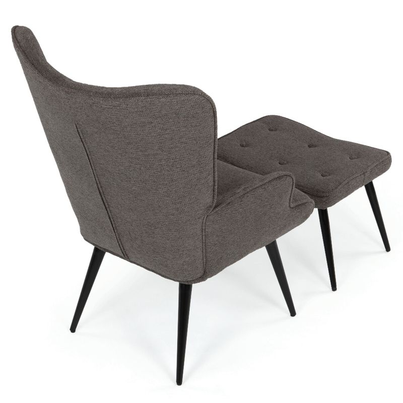 Relaxačné kreslo, sivá čalúnicka látka, AK-303B GREY2