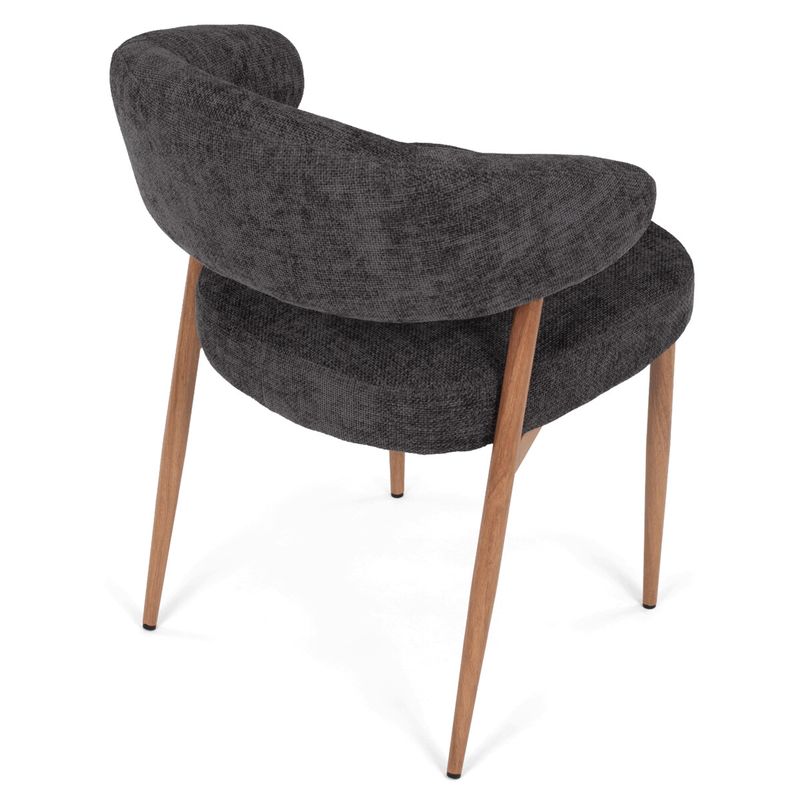 Jedálenská stolička, sivá látka, taštičkové pružiny, CT-L5031 GREY2