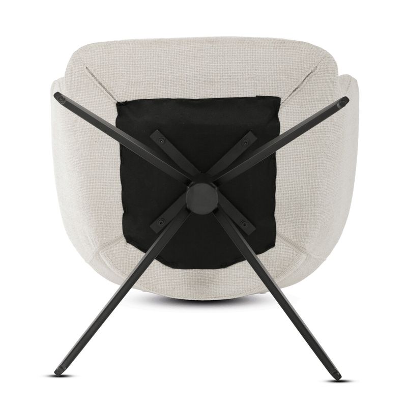 Jedálenský set so 4 stoličkami Polaris, 160x90cm, krémová, masív dub, ASE-1041 CRM2