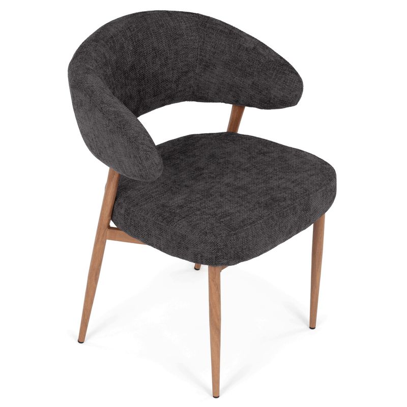 Jedálenská stolička, sivá látka, taštičkové pružiny, CT-L5031 GREY2