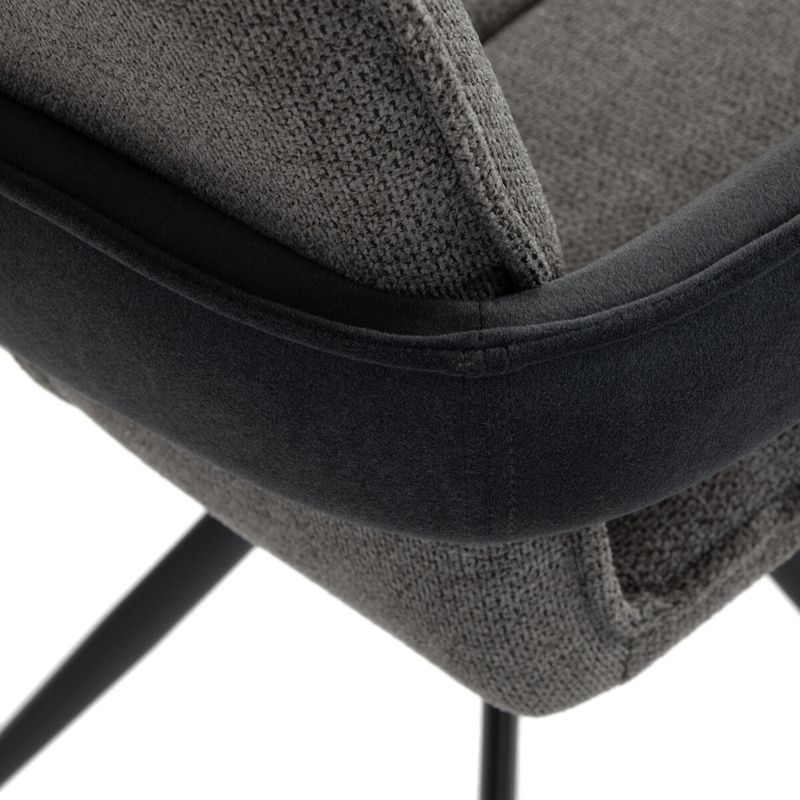 Barová stolička otočná 180°, sivá látka, AUB-F1146 GREY2
