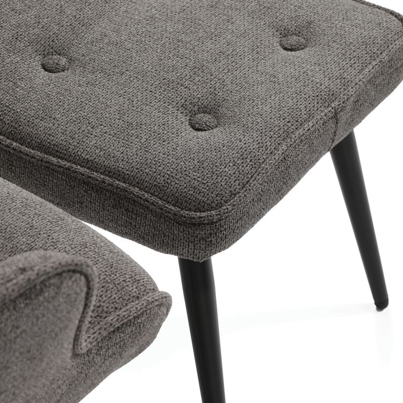 Relaxačné kreslo, sivá čalúnicka látka, AK-303B GREY2