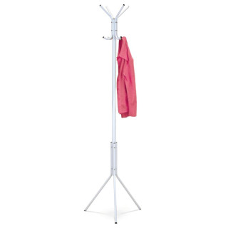 Vešiak, 174cm, kov biely, 80001-04A WT
