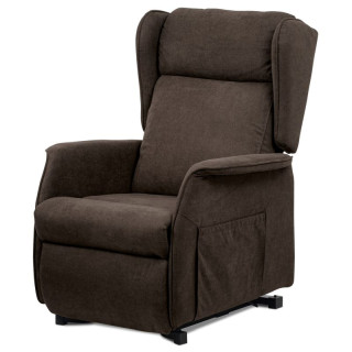 Elektrické polohovacie kreslo hnedé, TV-1190 BR2, relaxačné