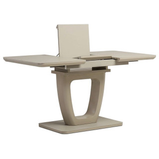 Jedálenský stôl 110-150x75cm, rozkladací, MDF, cappuccino, HT-430 CAP