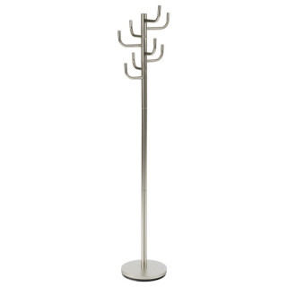 Stojanový vešiak, 175cm, kov sivý, 80609-07