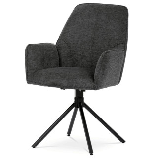 Jedálenská stolička, sivá, látka, HC-522 GREY2
