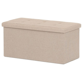 Taburet, 76cm, úložný priestor, látka, béžová, TAB-462 CRM2