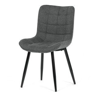 Jedálenská stolička, sivá, látka, HC-462 GREY2