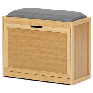 Botník, 60cm, bambus, prírodný, látka, DR-N1014 GREY2