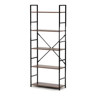 Regál, 59cm, kov, MDF, staré drevo, GD-225 OLW