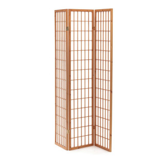 Paraván, 132cm, masív, prírodný, EF-E803 NAT