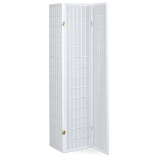 Paraván, 132cm, masív, biely, EF-E803 WT