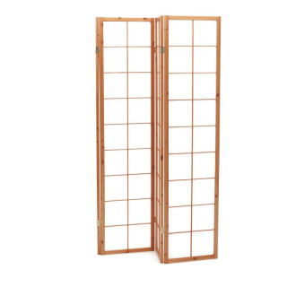 Paraván, 177cm, masív, prírodný, EF-E804 NAT