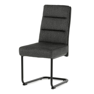 Jedálenská stolička, sivá, látka, DCL-P3107 GREY2